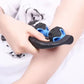 training body gear plastic rolling Hand Hold Two Wheel Solid Muscle Relax Massage Yoga Roller with Spiky Ball