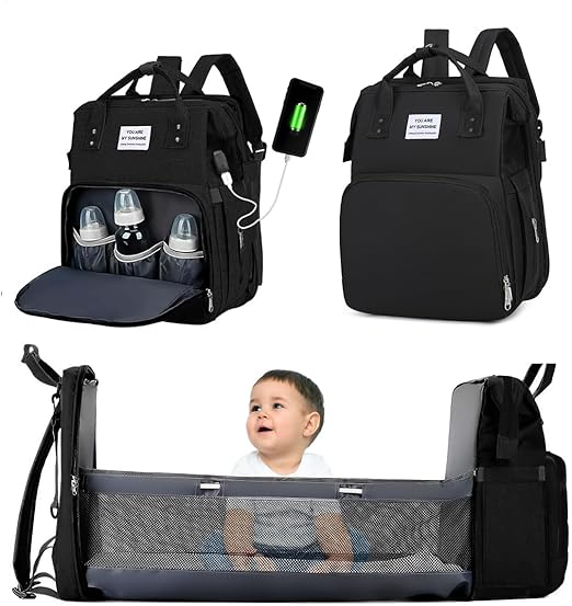 Portable Folding Crib Diaper Bag Multi-Function